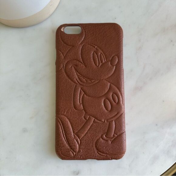 Disney Parks D- Tech Simulated Leather Mickey Mouse IPhone 6s Phone Skin Case - Picture 1 of 7
